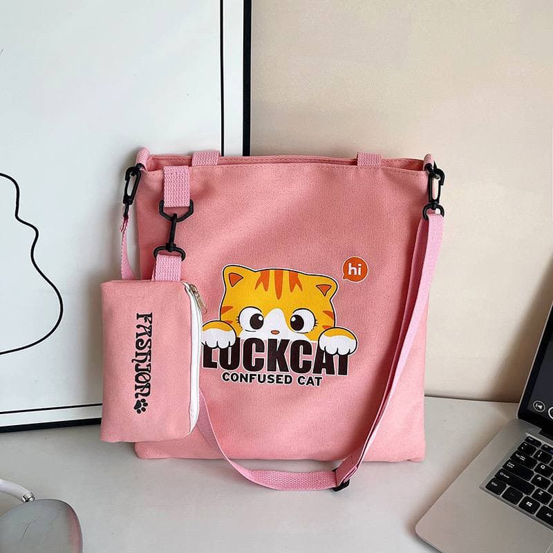 purseC pink tote bag